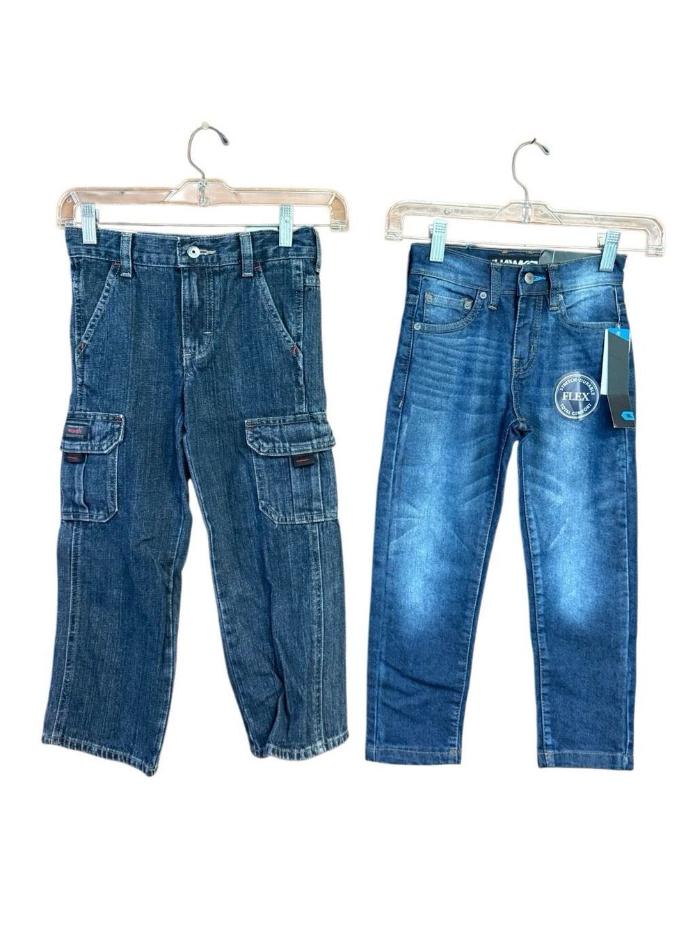 Wrangler Cargo/ Tony Hawk Boys jeans (2)Pr Sz 5 NWT